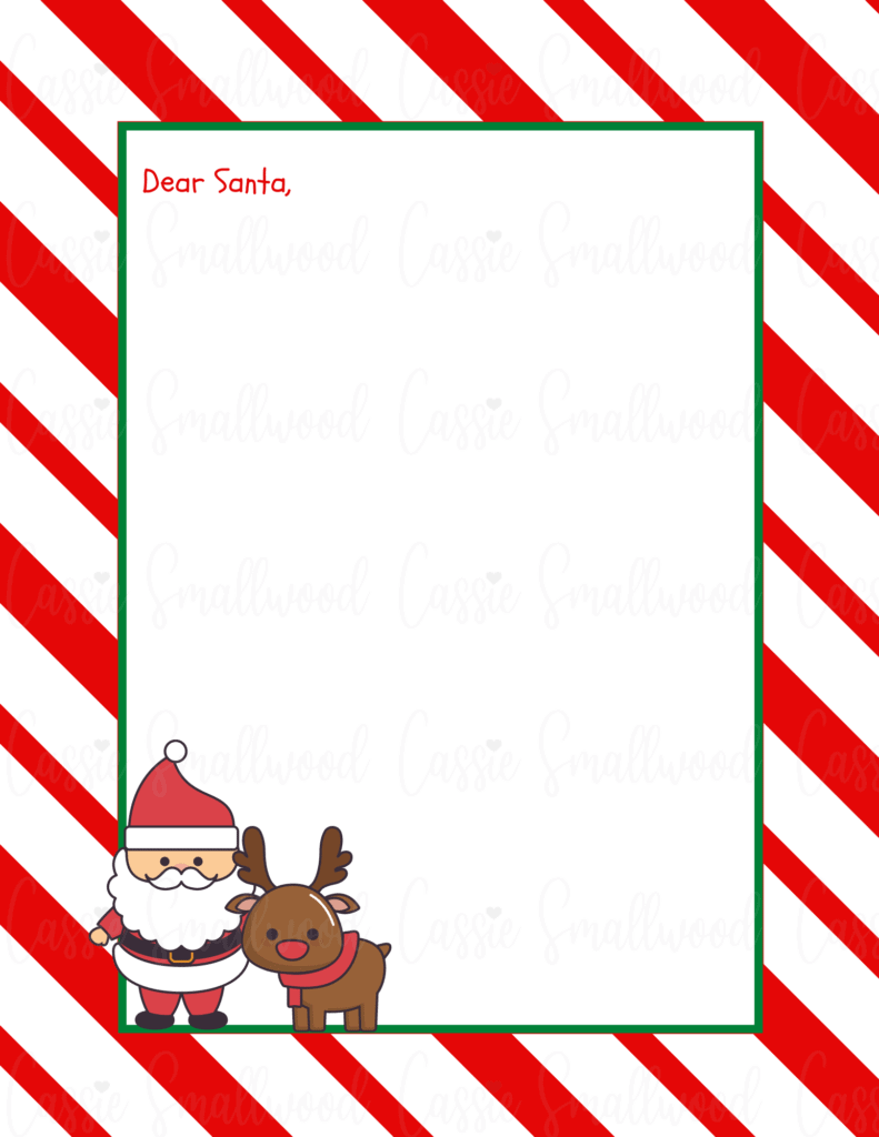 10 Cute Letter To Santa Templates Cassie Smallwood