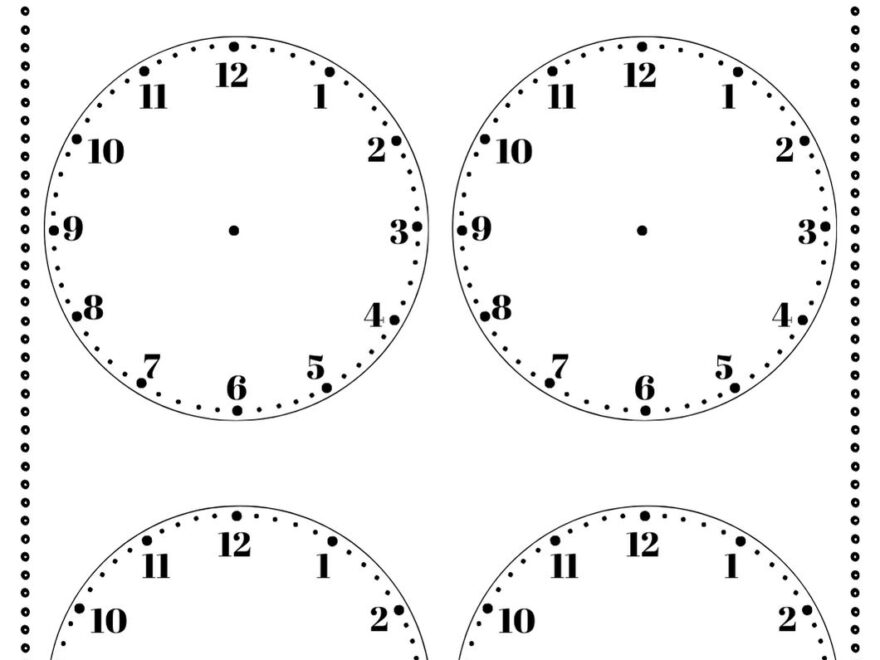 10 Free Printable Clock Face Worksheets Teach Prints