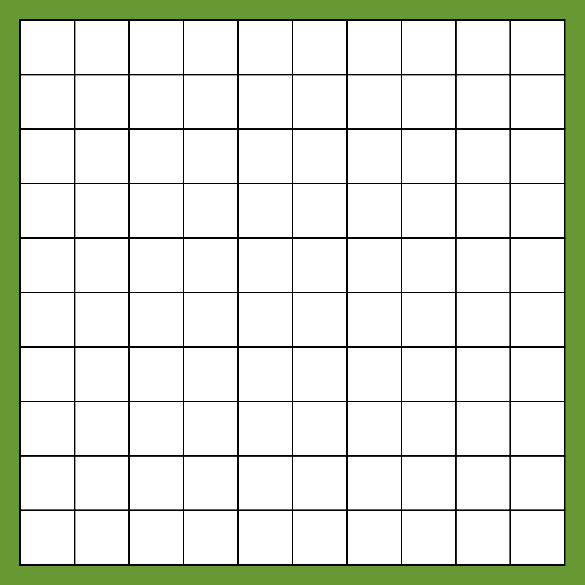 100 Square Grid With Title And Notes Blank Template Printable Worksheets Library