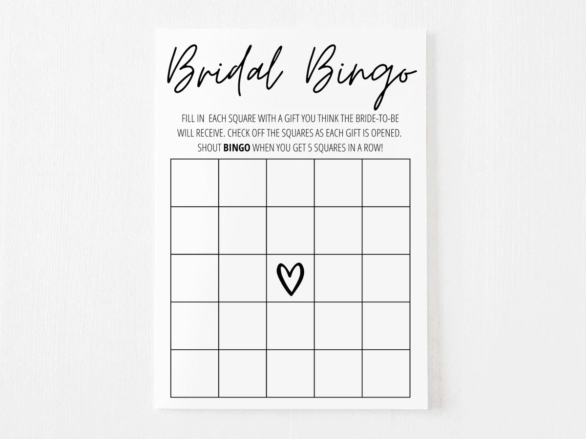 12 Free Printable Bridal Shower Games Modern MOH