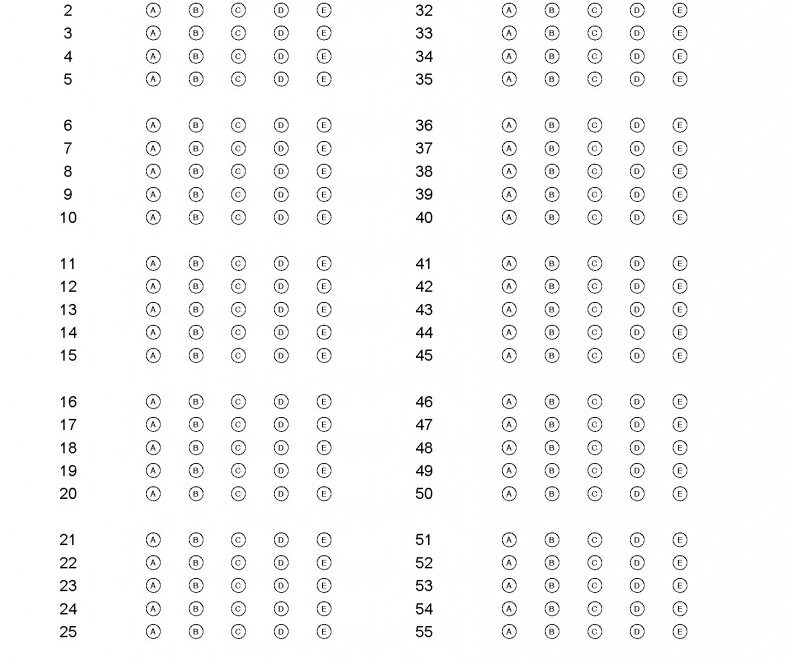 120 Question Answer Sheet Remark Software