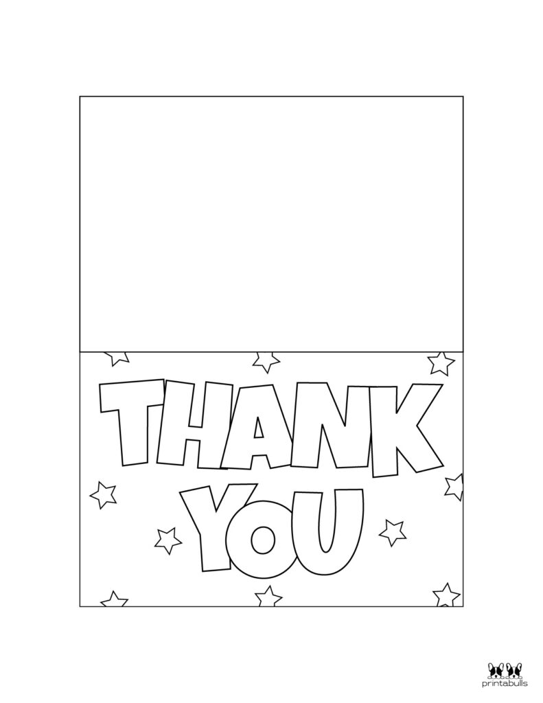 Printable, Blank Thank You Notes