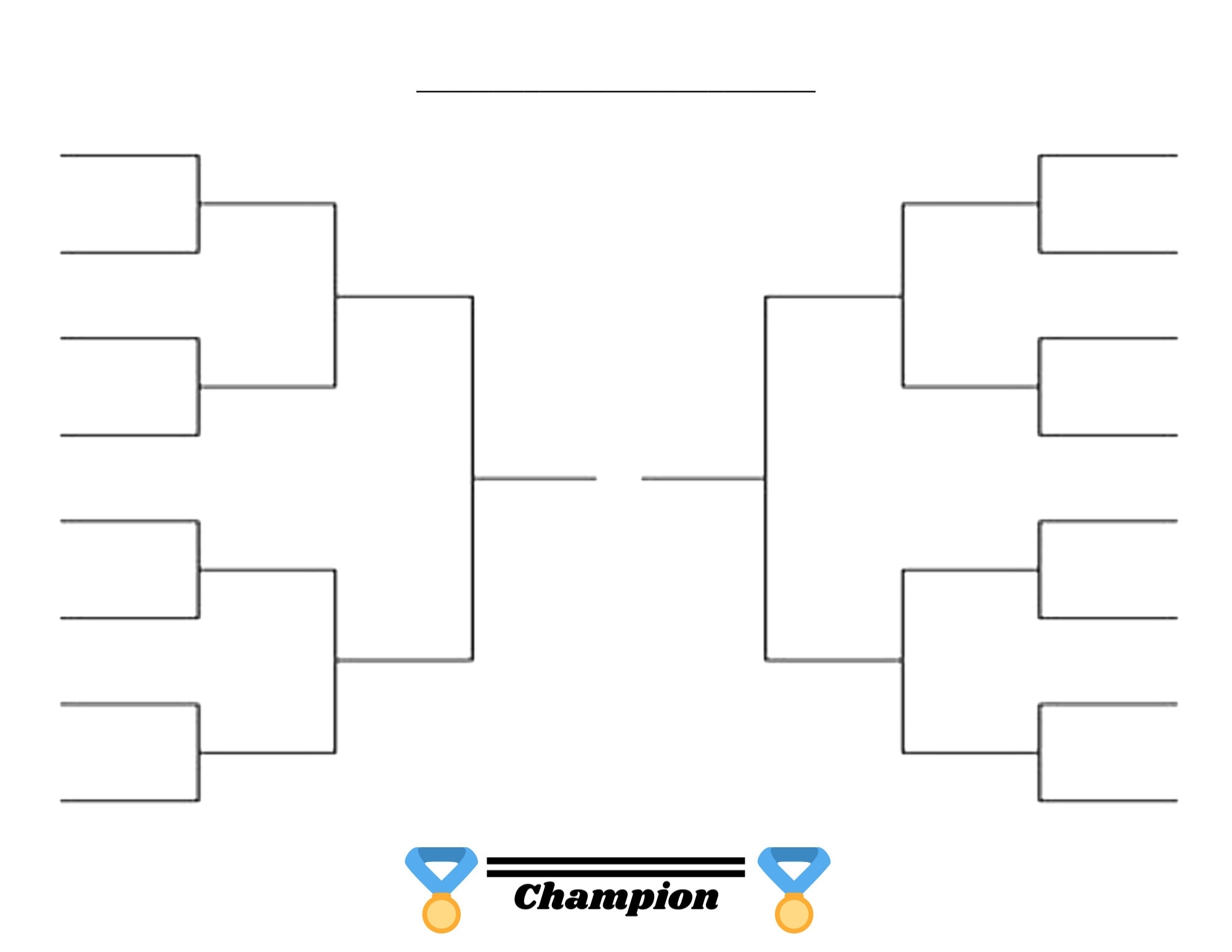 16 Team Tournament Bracket Sports Bracket Printable Sports Brackets Printable Bracket Basketball Tournament PDF Cornhole Bracket Etsy