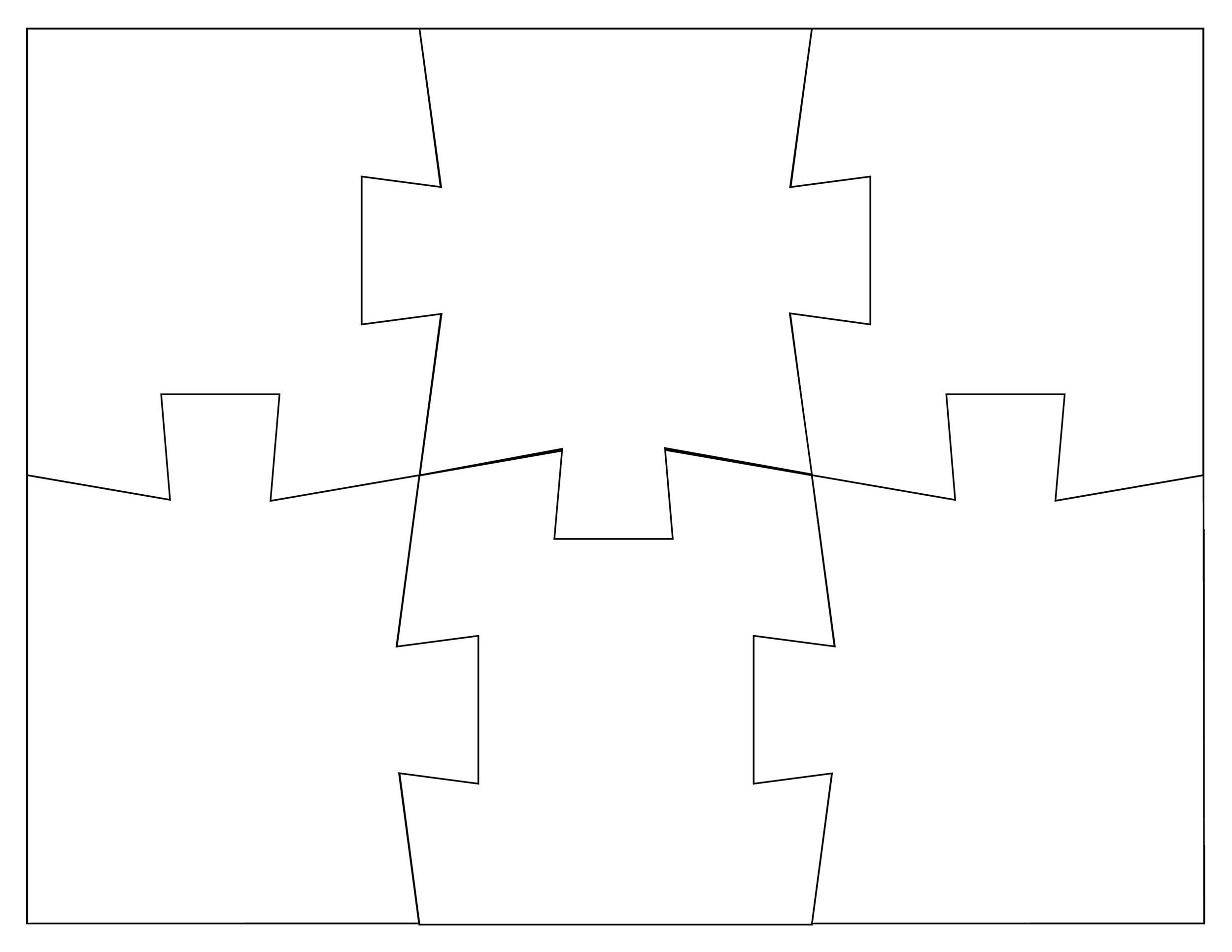 Free Printable Blank Puzzle Pieces