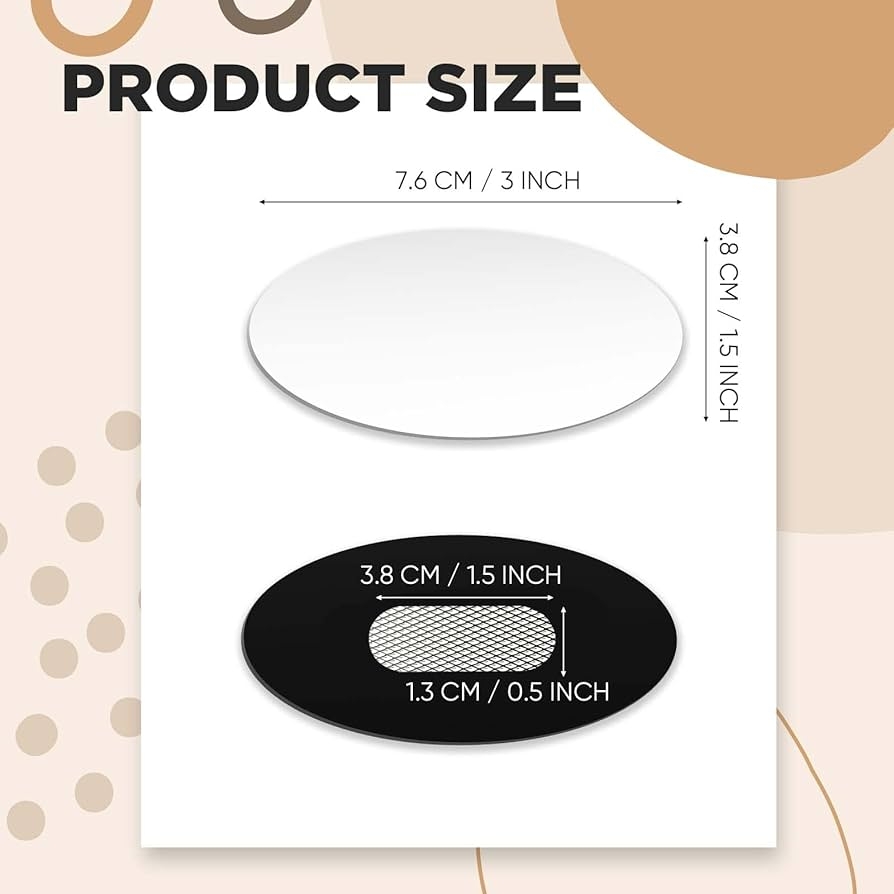 20 Pack Oval Name Badge Name Tags Blanks With Magnet DIY Engravable Printable Acrylic Name Tag For Clothes Jacket Shirts Office Business Work Supplies 3 X 1 5 Inch White Amazon au Stationery 