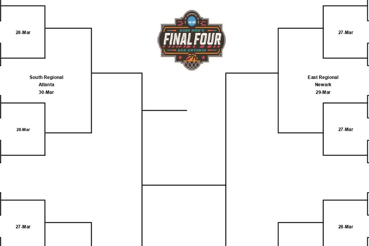2025 Tournament Bracket Printable Blank
