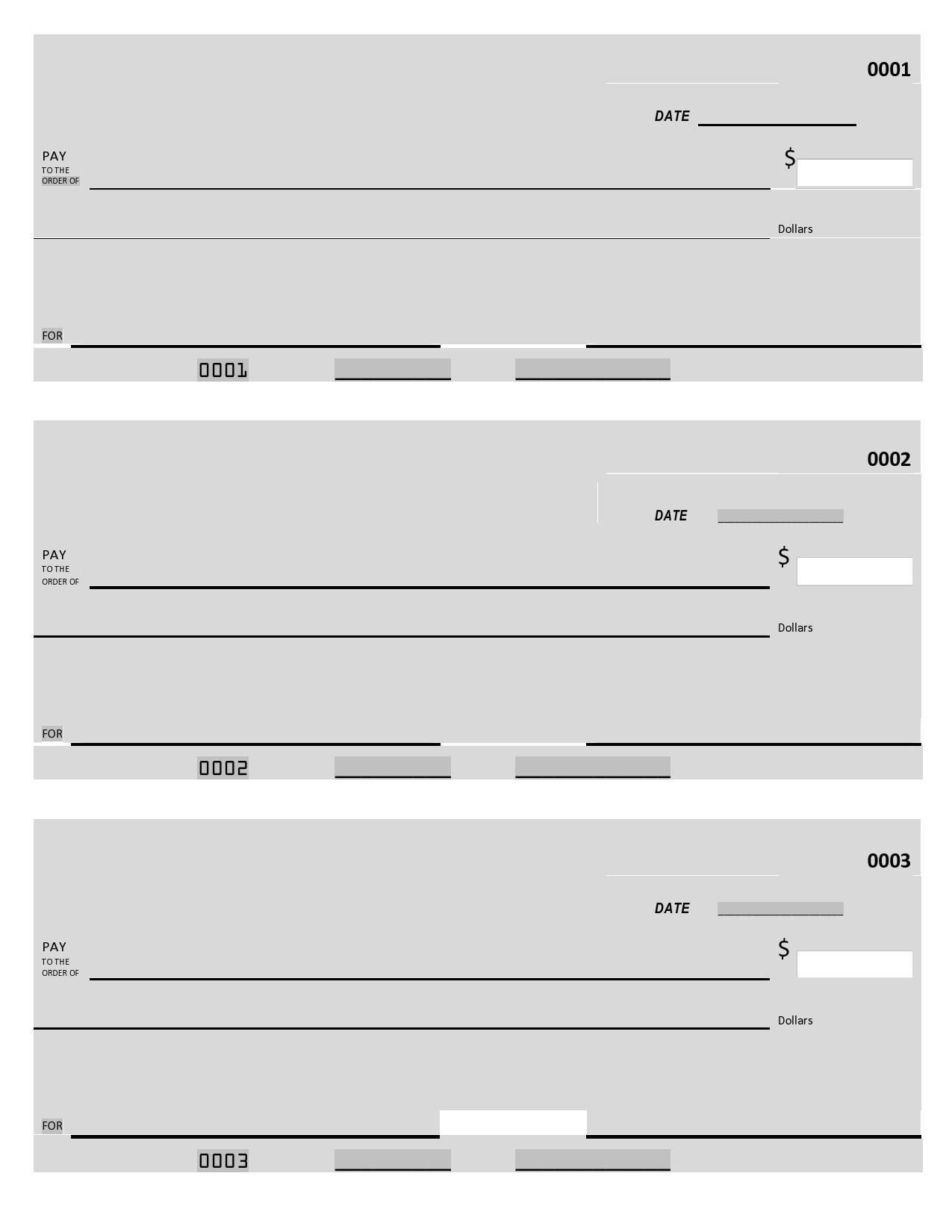23 Blank Check Templates Real Fake TemplateLab