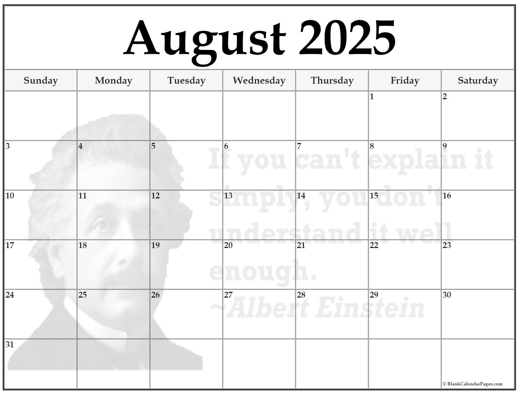 24 August 2025 Quote Calendars