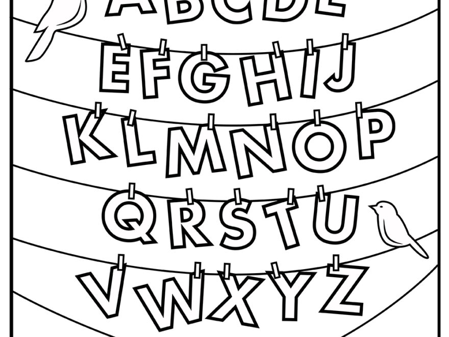 25 Alphabet Coloring Pages 100 Free Printables