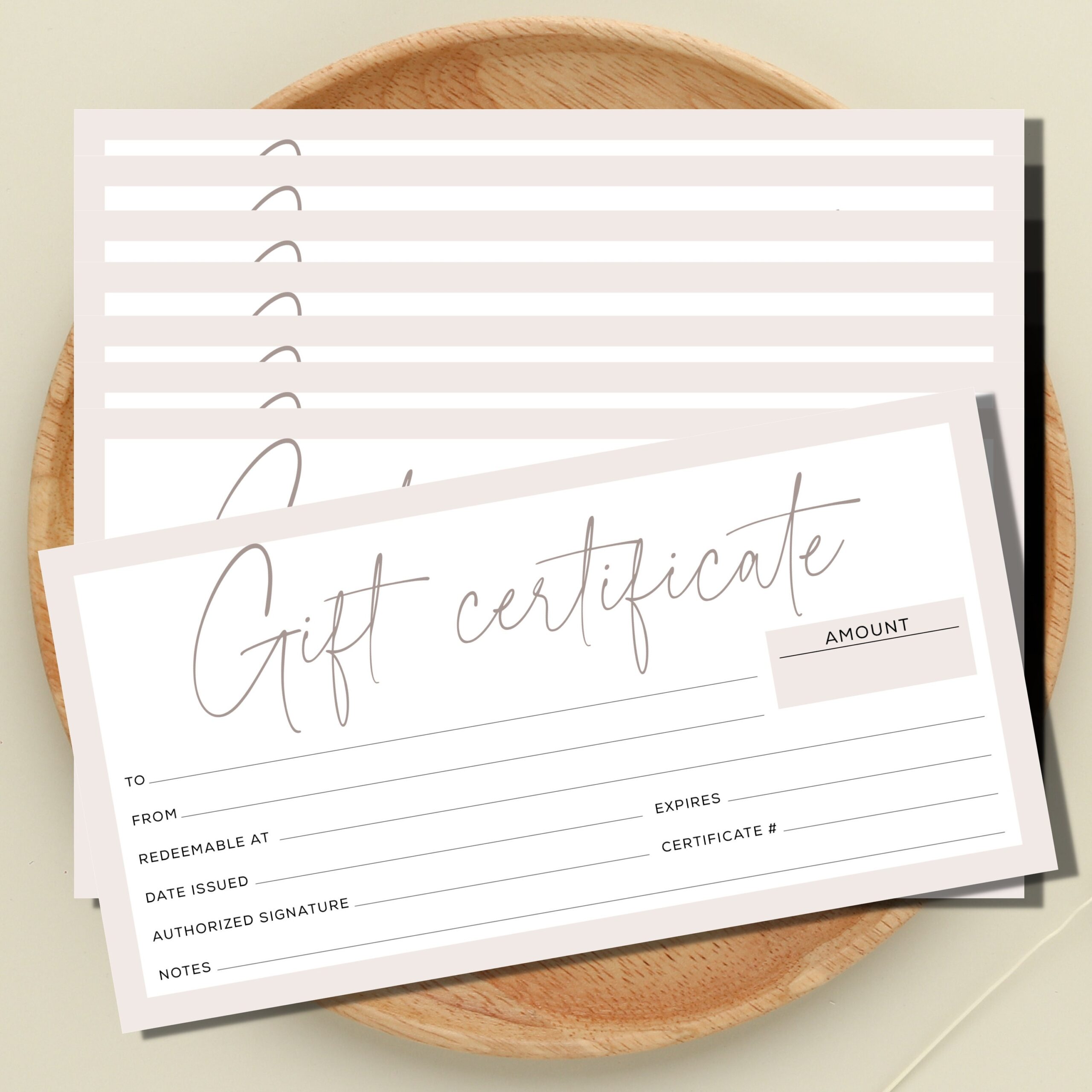 25 Blank Gift Certificate Vouchers For Small Business 3 75x7 5 Certificate Cards On Heavyweight Card Stock With Envelopes PRINTED Etsy