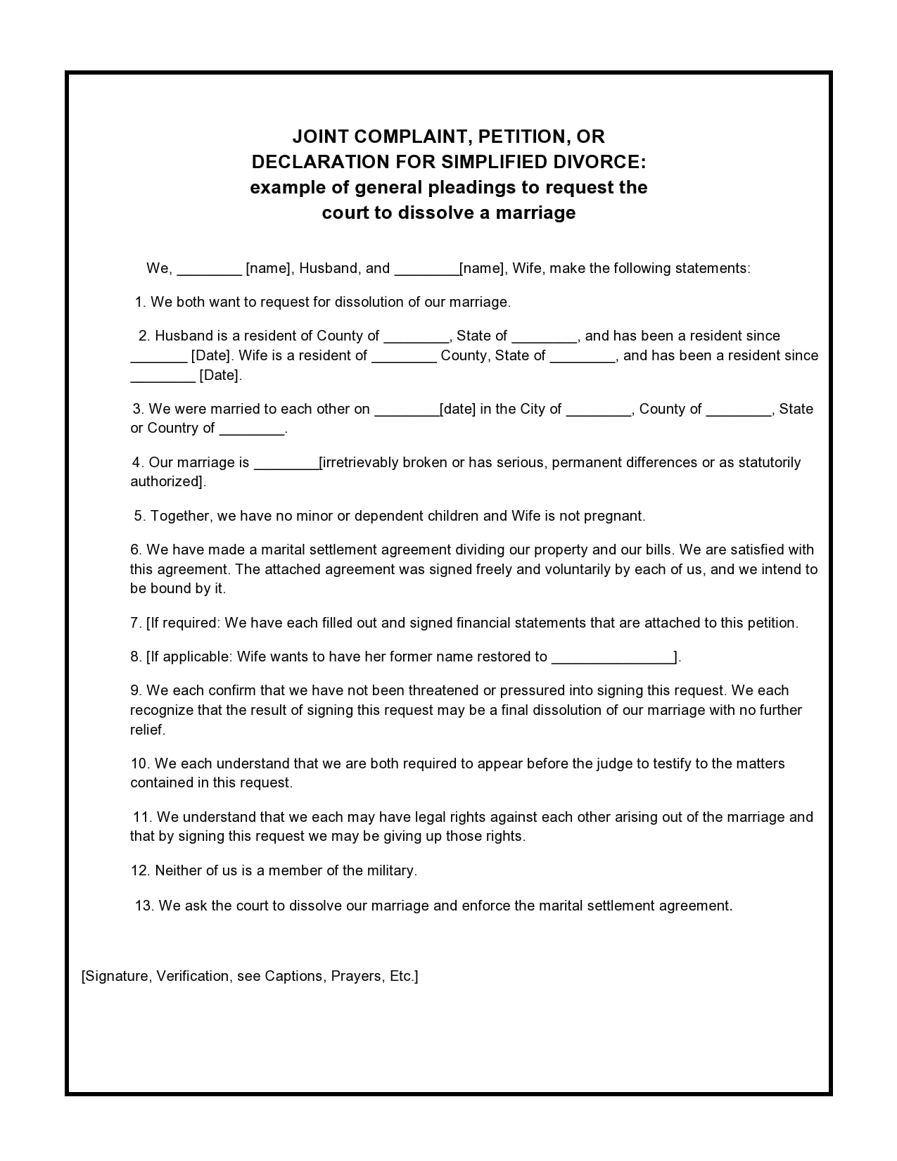 30 Free Divorce Papers Real Fake TemplateArchive