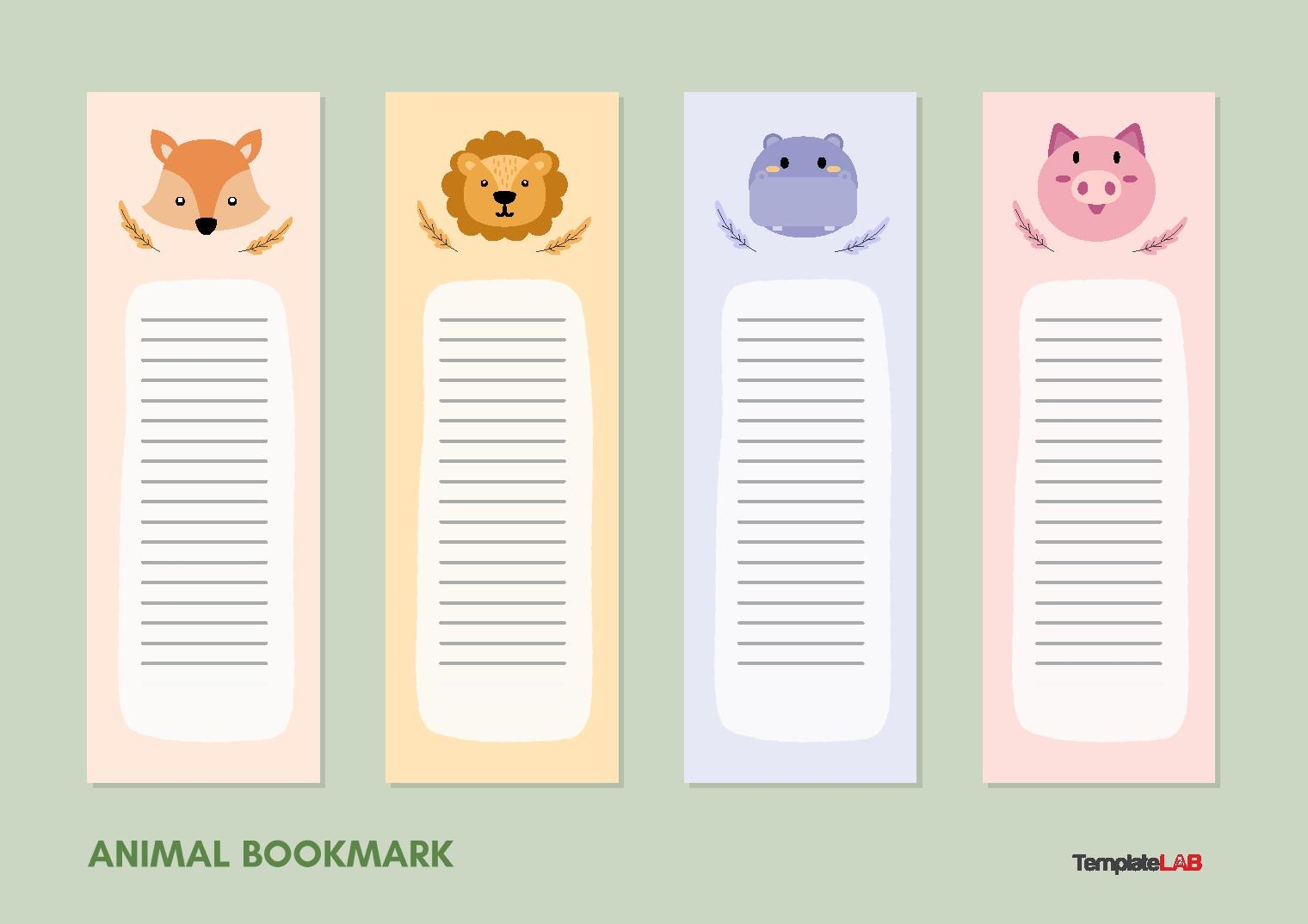 Free Printable Blank Bookmarks Template
