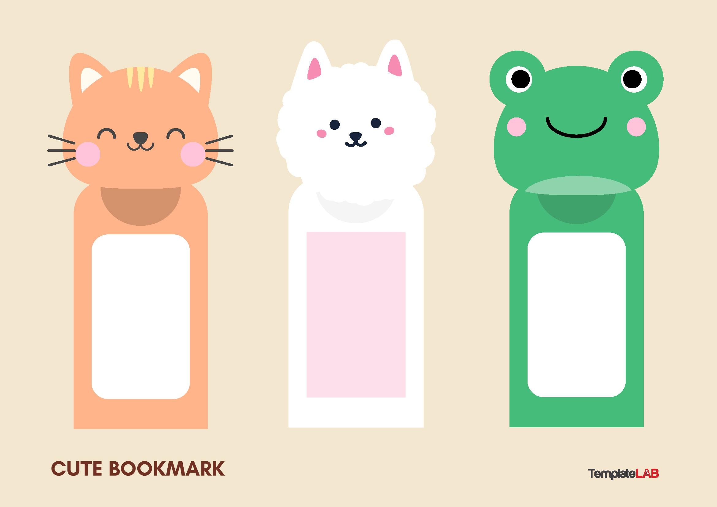 Printable Bookmark Templates Blank Free