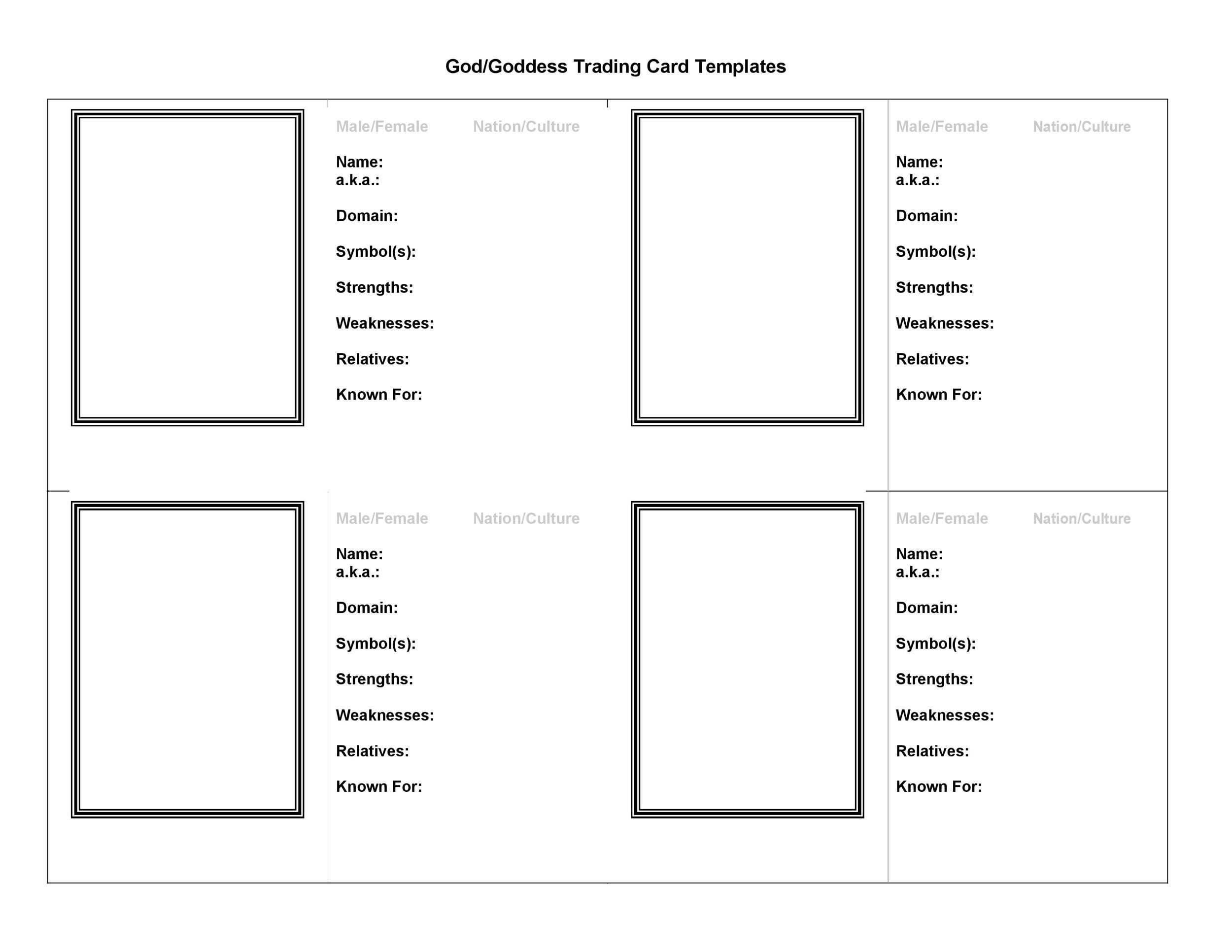 33 Free Trading Card Templates Baseball Football Etc TemplateLab
