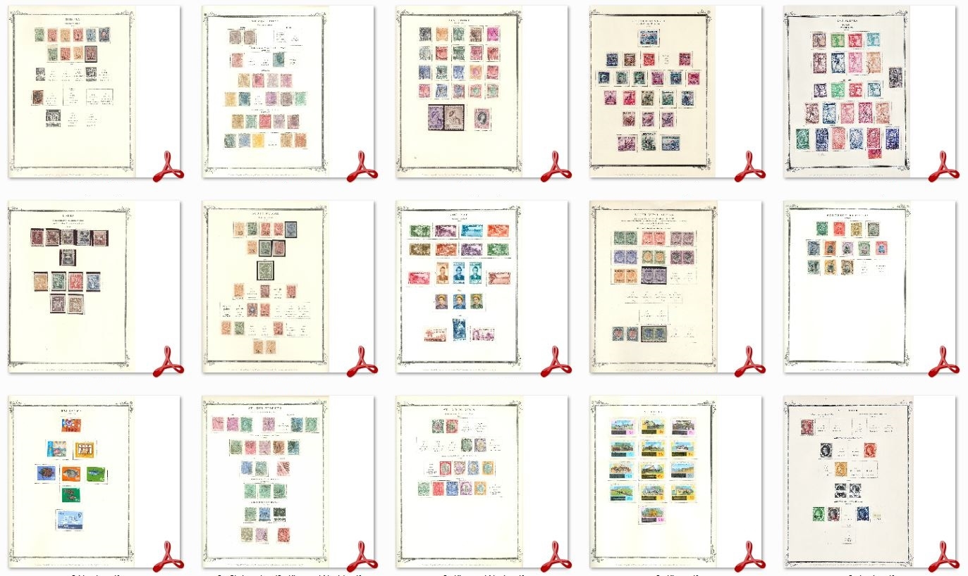34 000 Printable Stamp Album Pages 2 DVDs Over 375 Countries Included In Color EBay