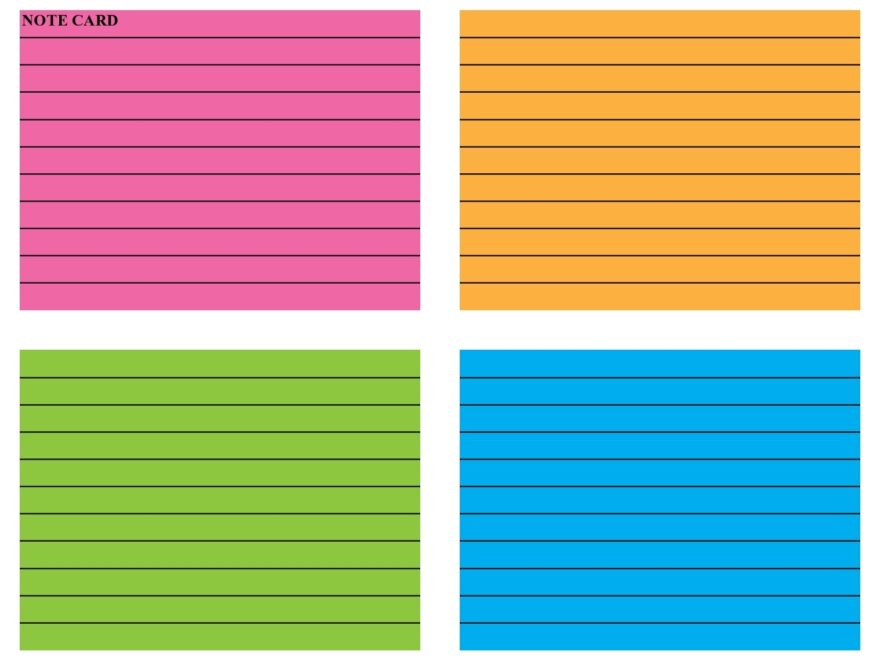 39 Simple Note Card Templates Designs TemplateLab