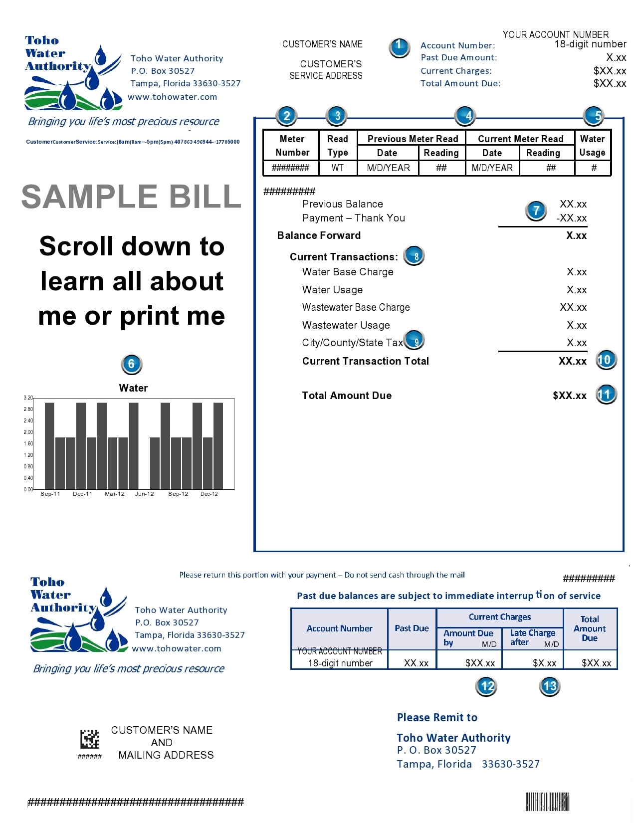 40 Editable Utility Bill Templates FREE Downloads 