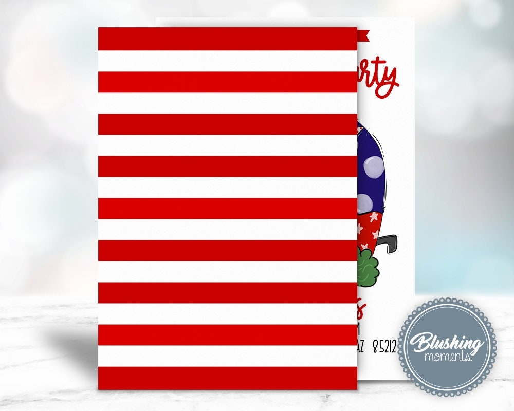 4th Of July Invitations Fourth Of July Birthday Invitation Summer Block Party Flyer Camping Party Theme Editable Template Printable Etsy