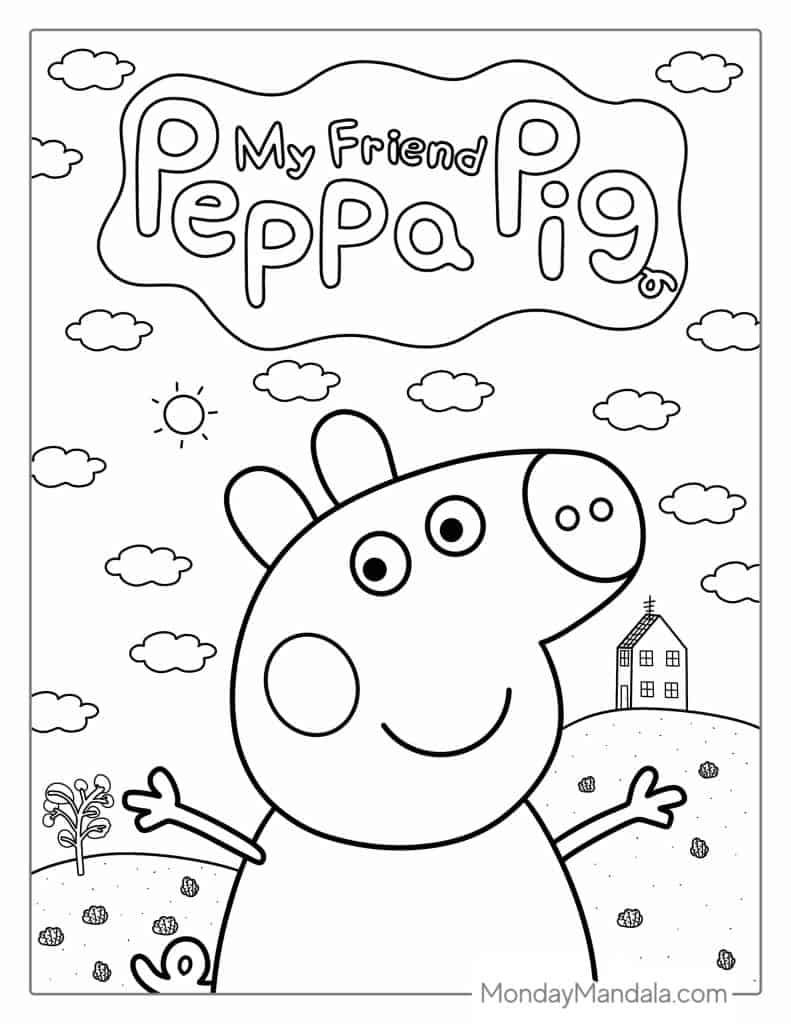50 Peppa Pig Coloring Pages Free PDF Printables 