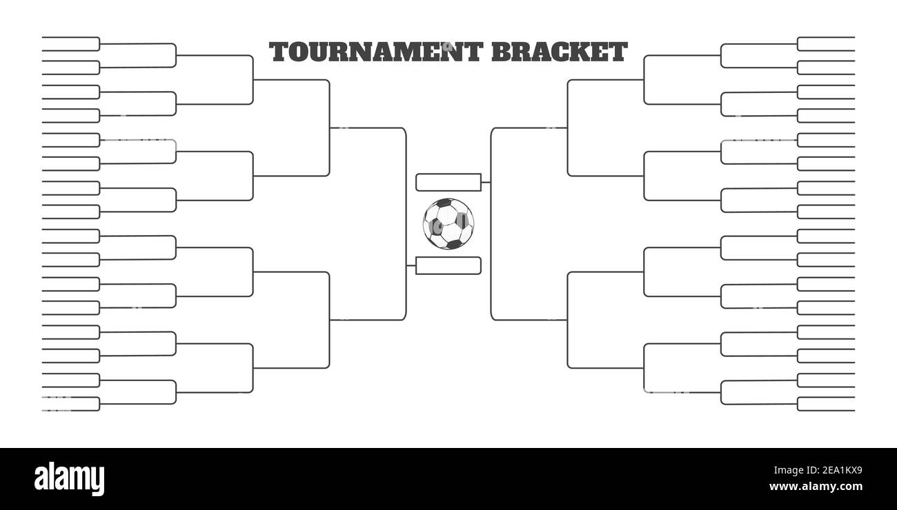 64 Soccer Team Tournament Bracket Championship Template Flat Style Design Vector Illustration Isolated On White Background Championship Bracket Sched Stock Vector Image Art Alamy