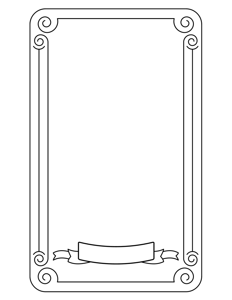 7 Design Collection Printable Tarot Card Template Blank Tarot Card Template Clow Card Inspired Template Digital Download