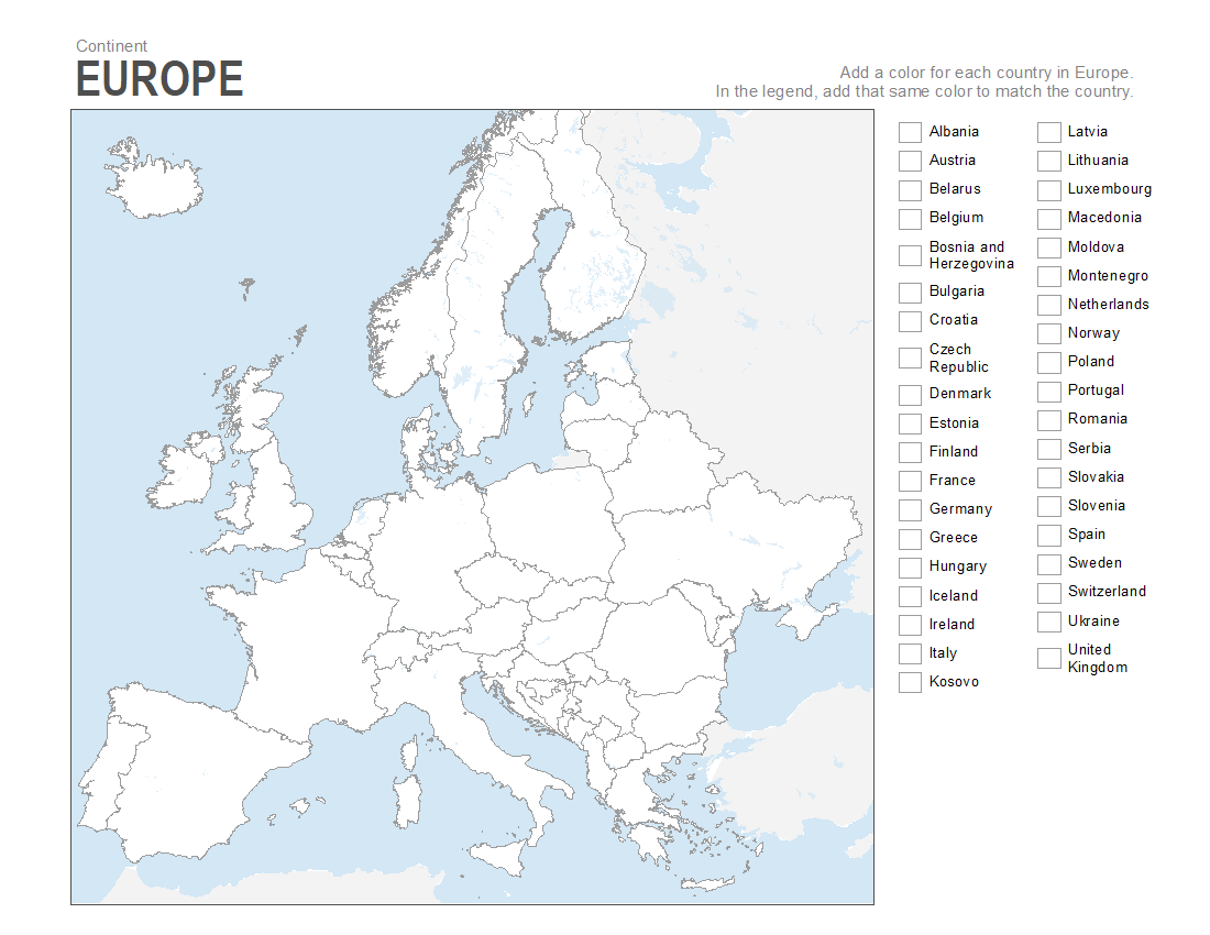 7 Printable Blank Maps For Coloring ALL ESL Worksheets Library