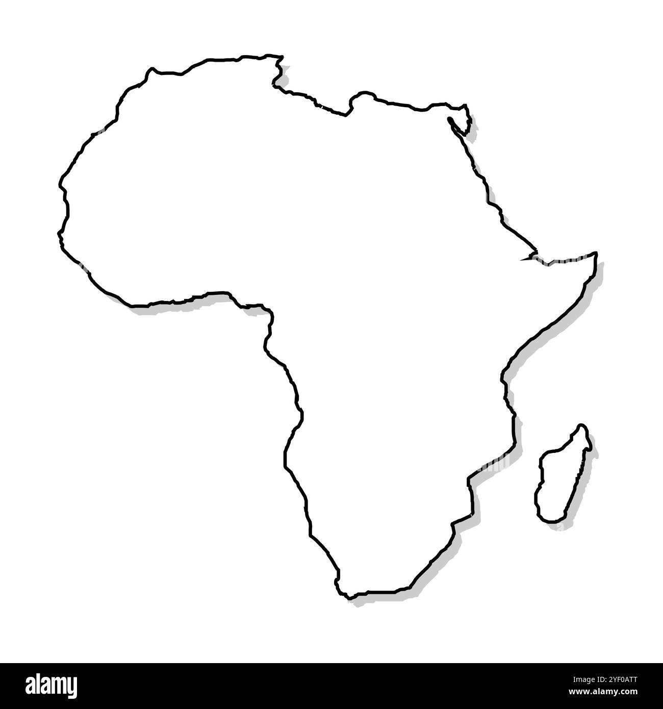 African Countries Map Blank Printable
