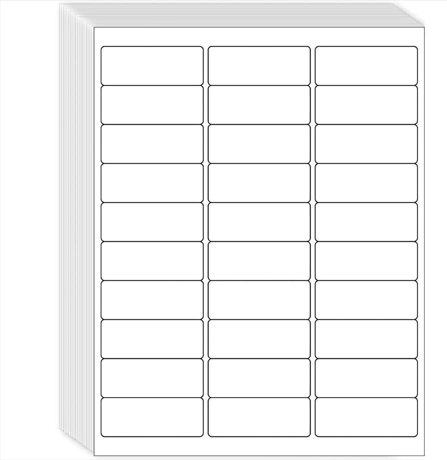Amazon 1 X 2 5 8 Shipping Address Labels 1500 Label Stickers Paper For Laser Inkjet Printer 30 Per Page Printable Mailing Labels Matte 50 Sheets Office Products