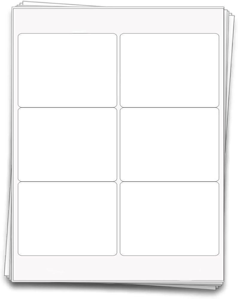 Amazon 60 Printable Large Beer Bottle White Labels 4x3 Inches 100 Recycled White Office Products