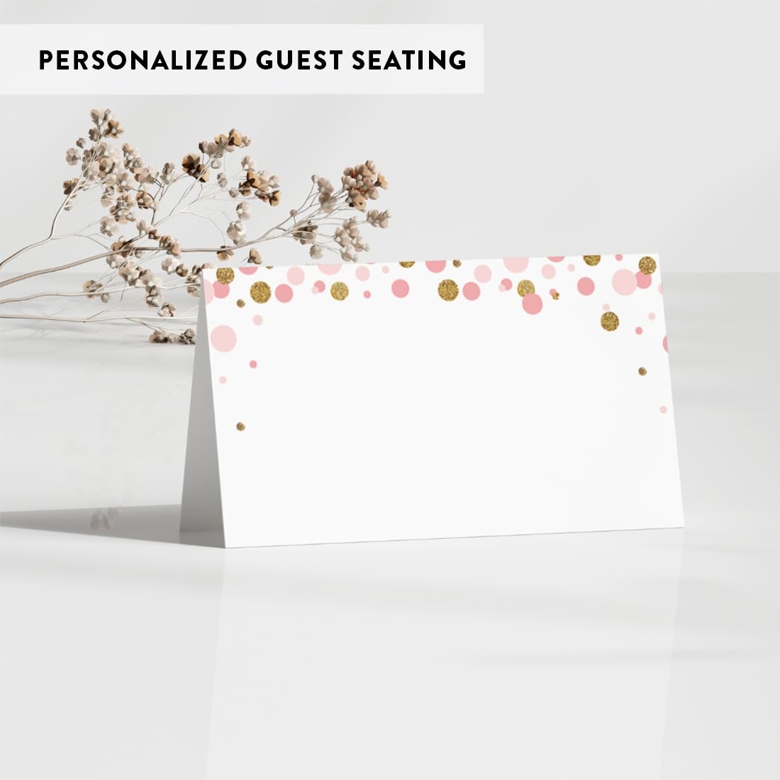 Amazon Andaz Press Blush Pink Gold Glitter Girl Baby Shower Printable Table Tent Place Cards 20 Pack Seat Placement Cards Blank Place Cards For Table Settings Name Cards For Wedding Graduation Food Cards 