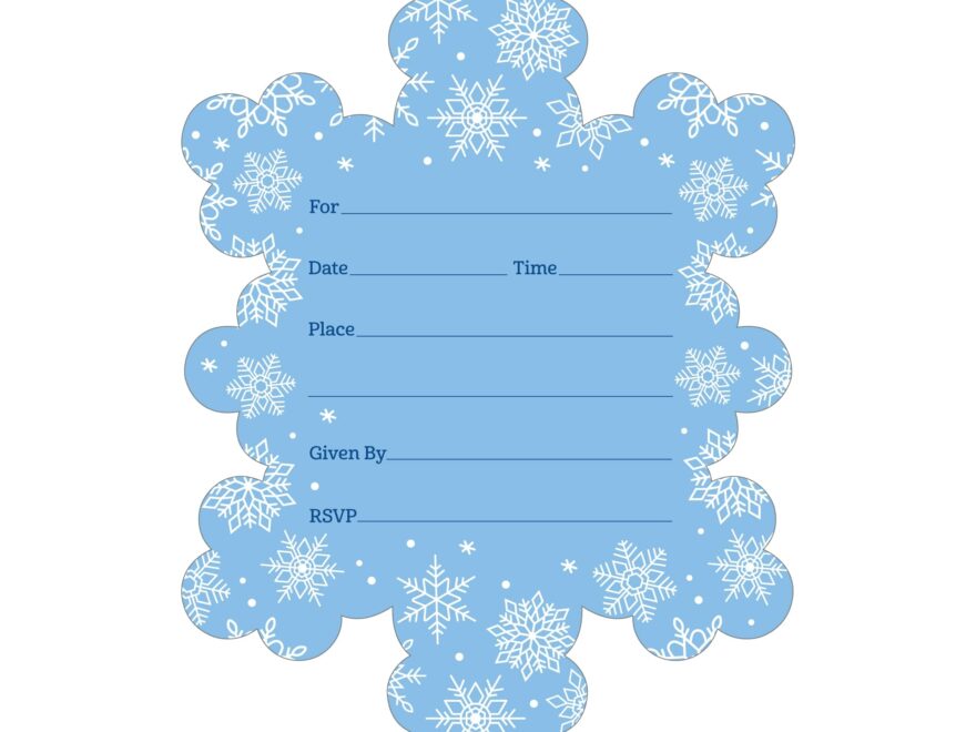 Amazon Big Dot Of Happiness Blue Snowflakes Shaped Fill In Invitations Winter Holiday Party Invitation Cards With Envelopes Set Of 12 Home Kitchen