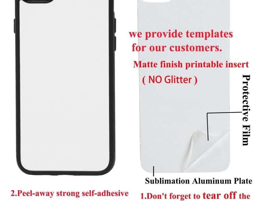 Amazon JUSTRY 5 PCS Sublimation Blanks 2D Phone Case Covers Soft Rubber Compatible With IPhone 7 8 Plus 5 5 Blank Cell Phone Protective Personalized Phone Case NO Glitter Finish Cell Phones Accessories