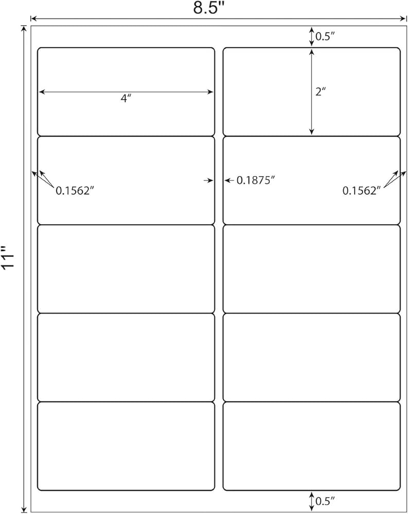 Blank Printable Labels For Addressing