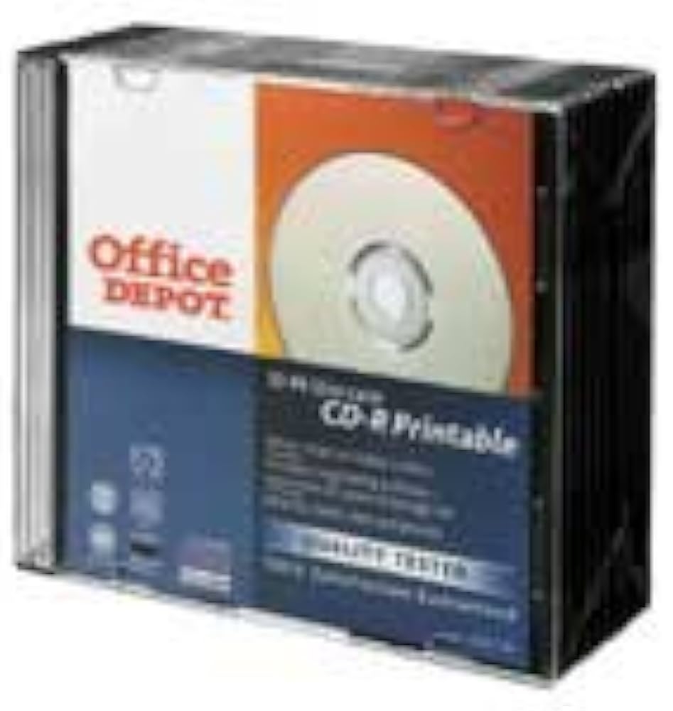 Amazon Office Dept 10 Packs Of 52x 700mb 80 Min Cd r Blank Disc s Inkjet Printable Cd r Electronics