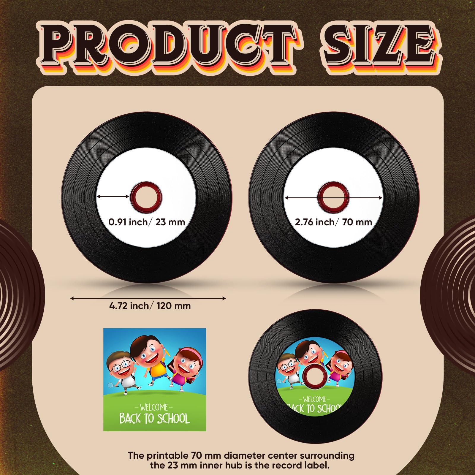 Amazon Singhoow 25 Pcs CD R Blank Discs 700mb 80 Min 52x Vinyl Recordable Disc With White Inkjet Printable Center And Black Recording Surface For Music Data Electronics
