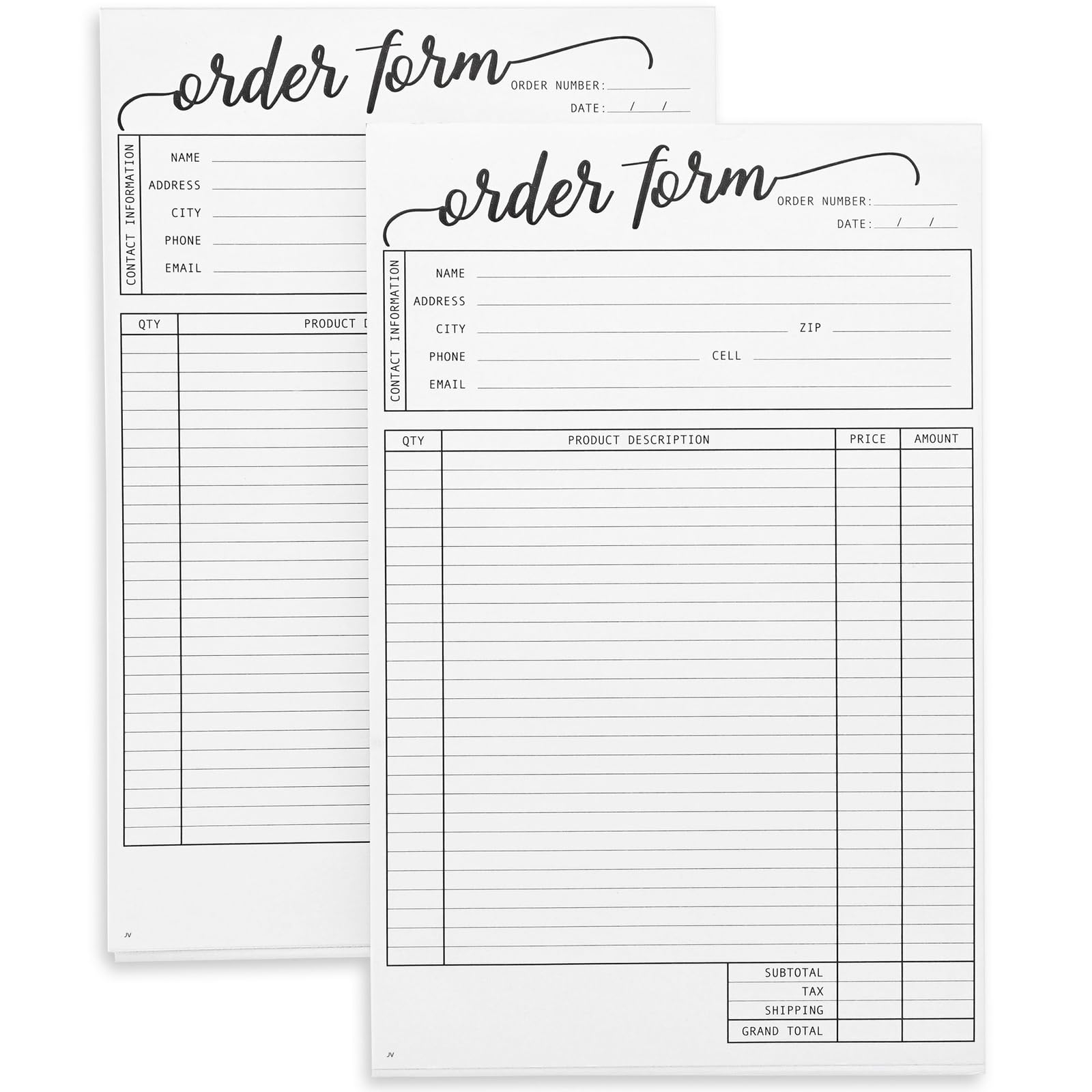Work Order Invoice Blank Printable