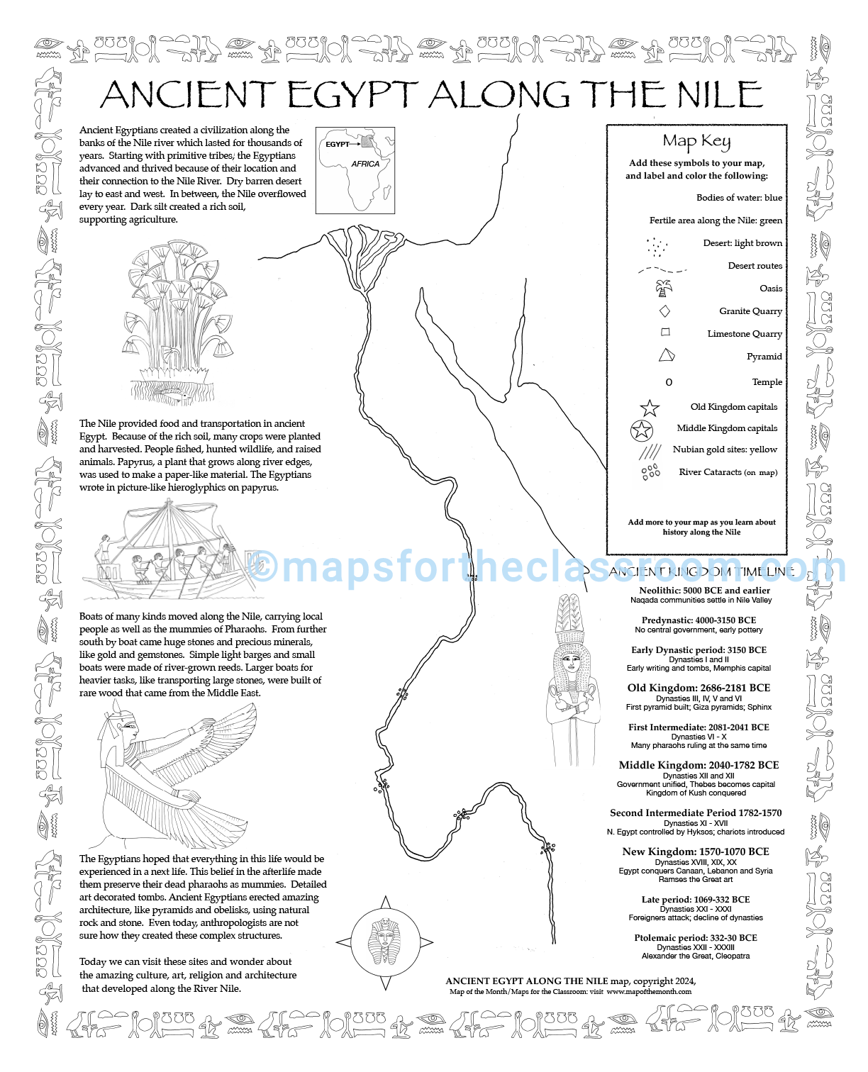 Blank Ancient Civilizations Map Printable