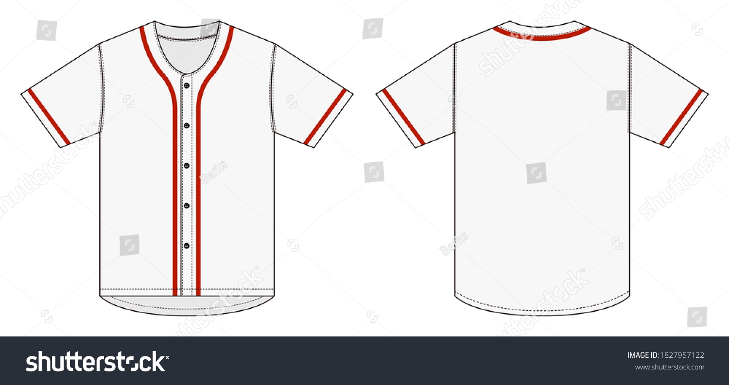 Baseball Jersey Blank Template Over 2 628 Royalty Free Licensable Stock Illustrations Drawings Shutterstock