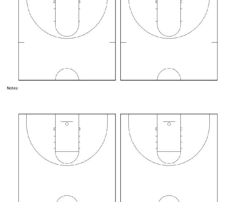 Basketball Court Diagram Fill Online Printable Fillable Blank PdfFiller