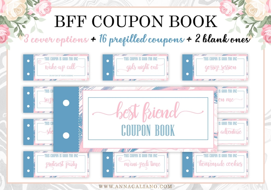 Printable Coupon Book Blank Friend