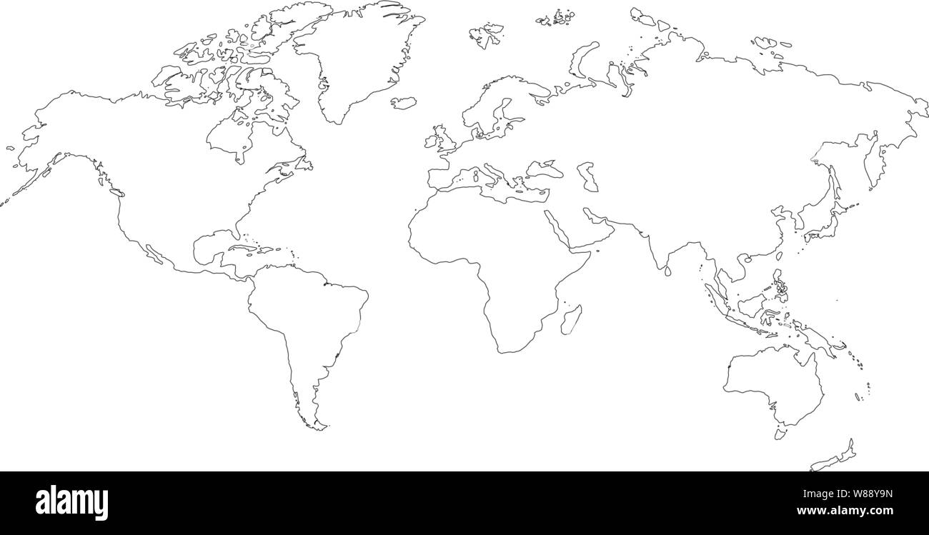 Best Popular World Map Outline Graphic Sketch Style Background Vector Of Asia Europe North South America And Africa Stock Vector Image Art Alamy Best Popular World Map Outline Graphic Sketch Style Background Vector Of Asia Europe North South America And Africa Stock Vector Image Art Alamy