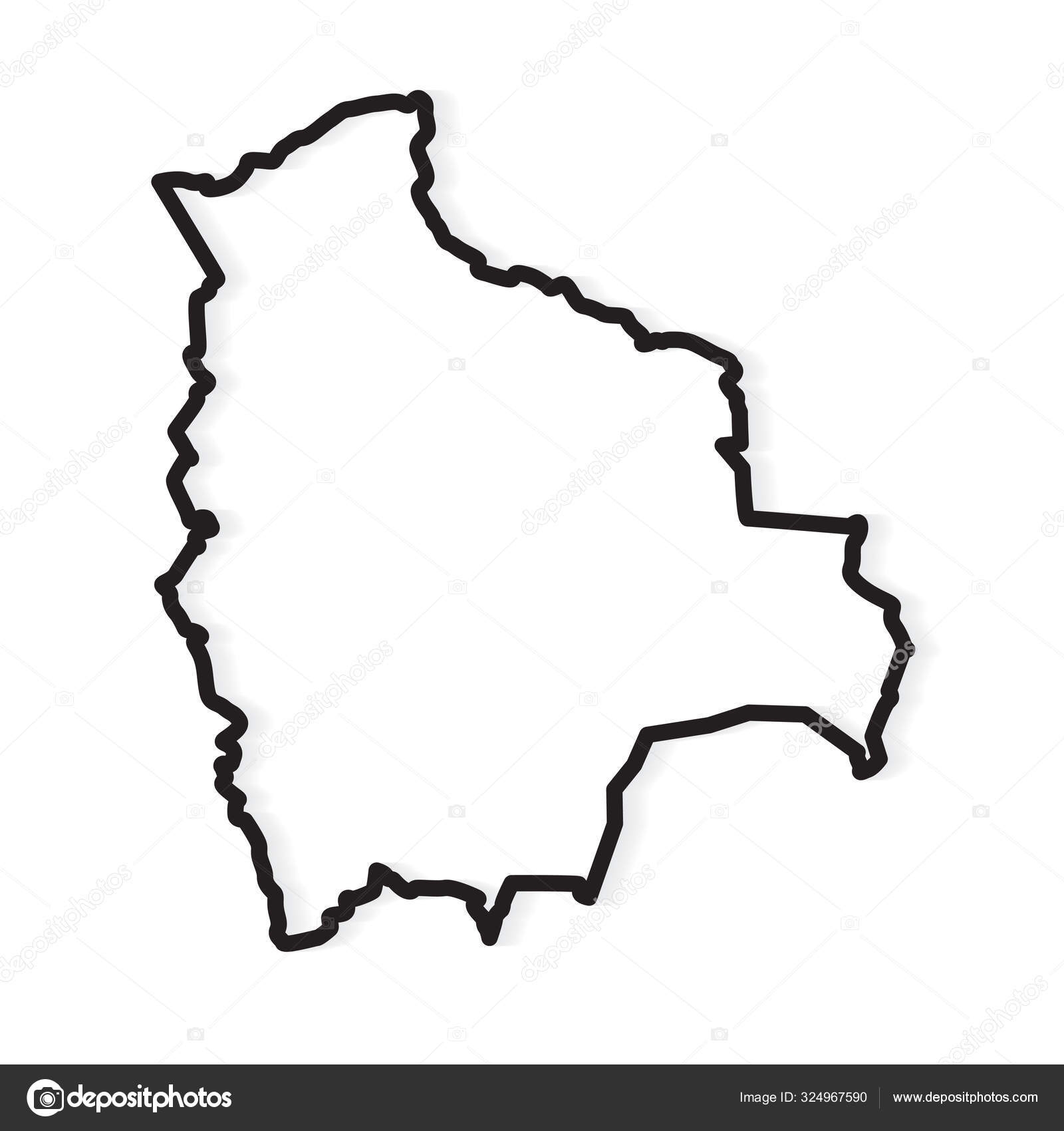 Blank Map Of Bolivia Printable
