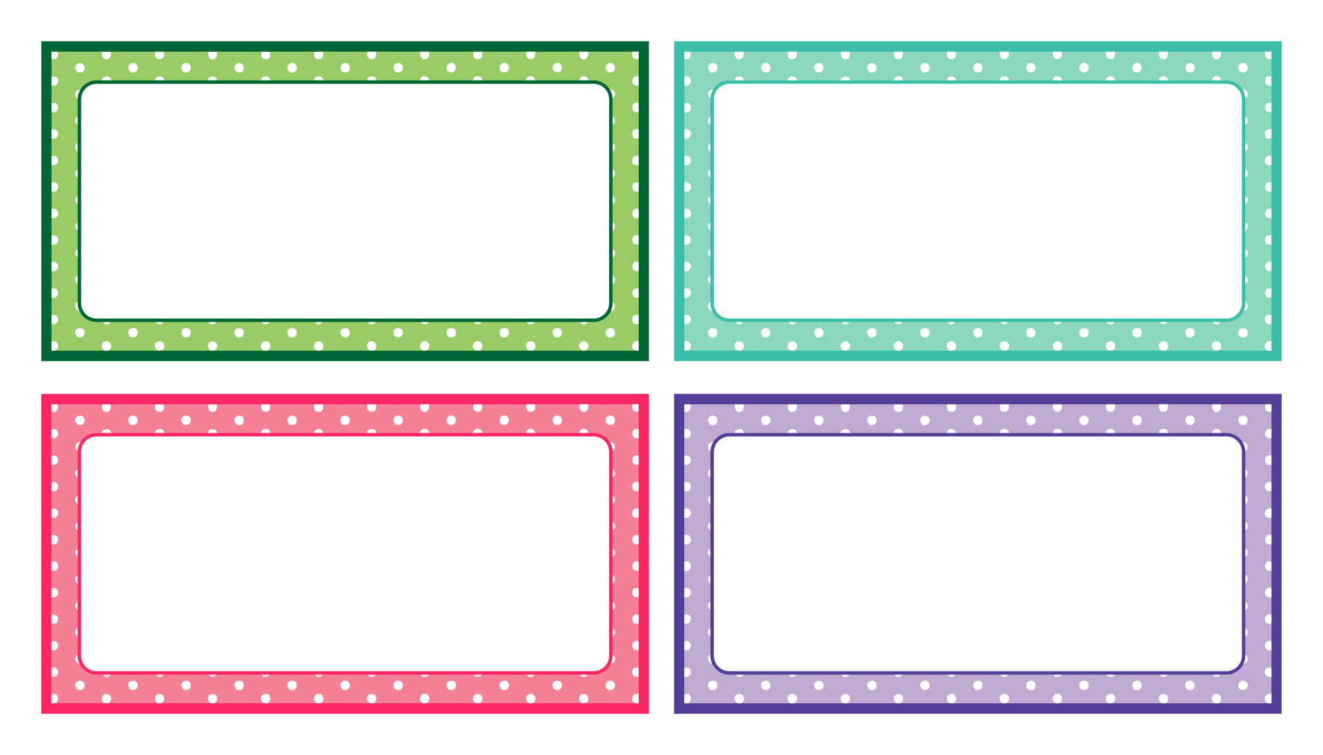 Free Printable Blank Label Templates