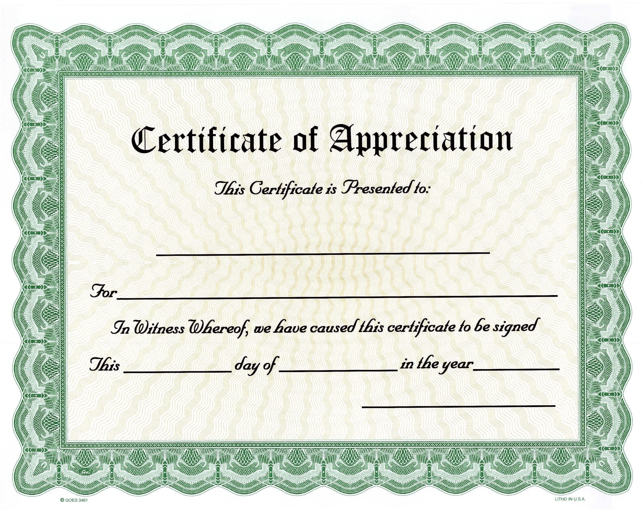 Award Fill In Blank Printable