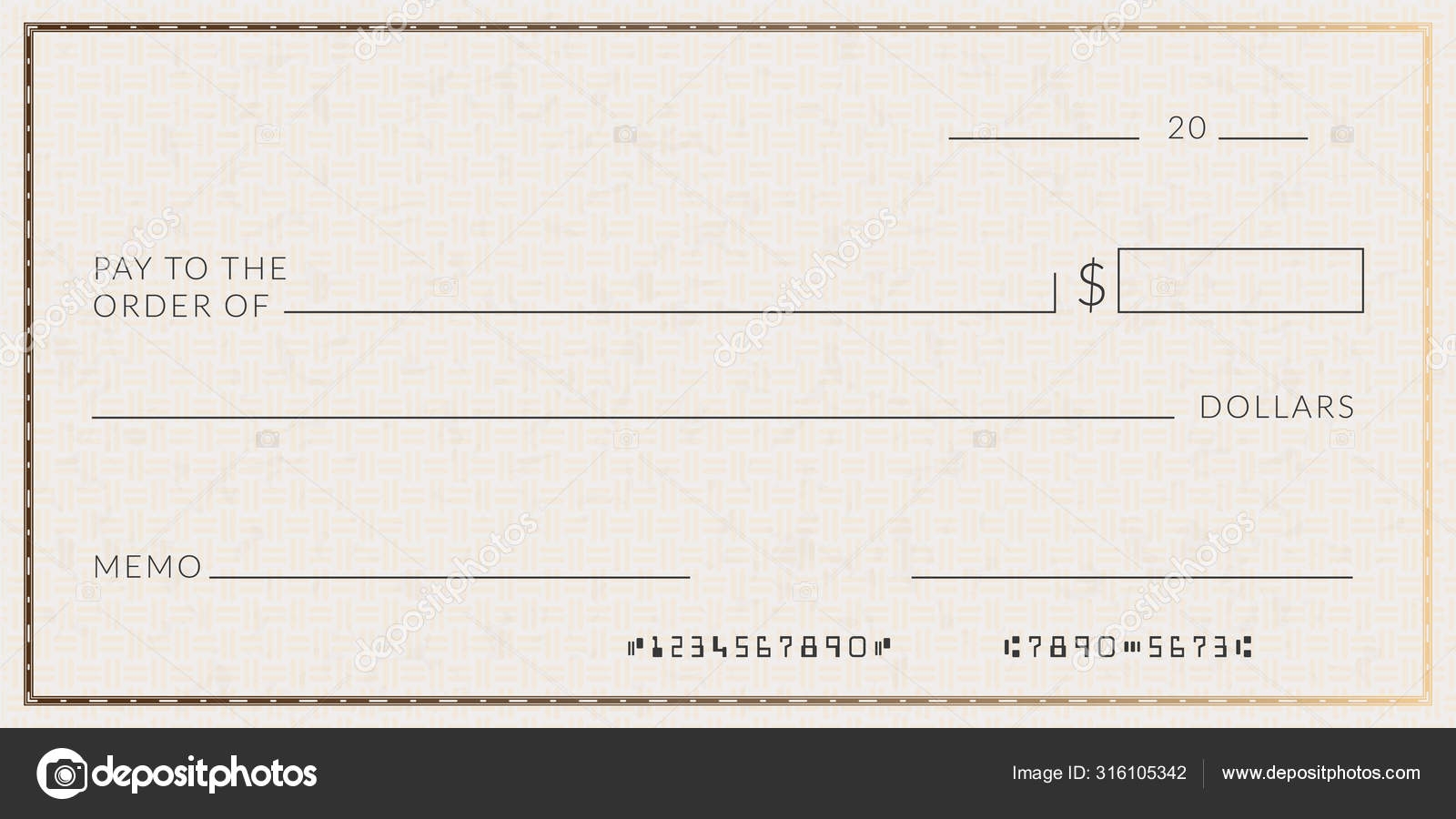 Printable Blank Novelty Check Template
