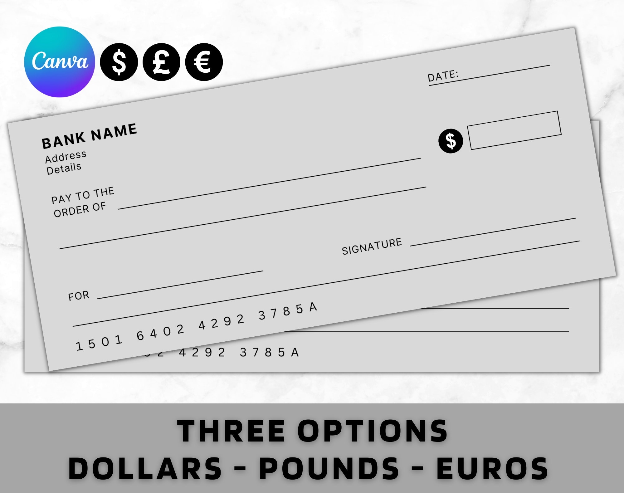 Blank Cheque Blank Check Template Blank Checks Editable Cheque Template Printable Cheque Bank Check Template Manifestation Cheques Etsy Hong Kong