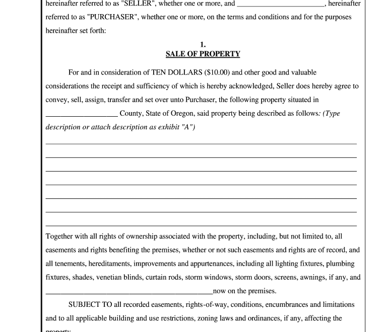 Blank Contract For Deed Form Fill Online Printable Fillable Blank PdfFiller
