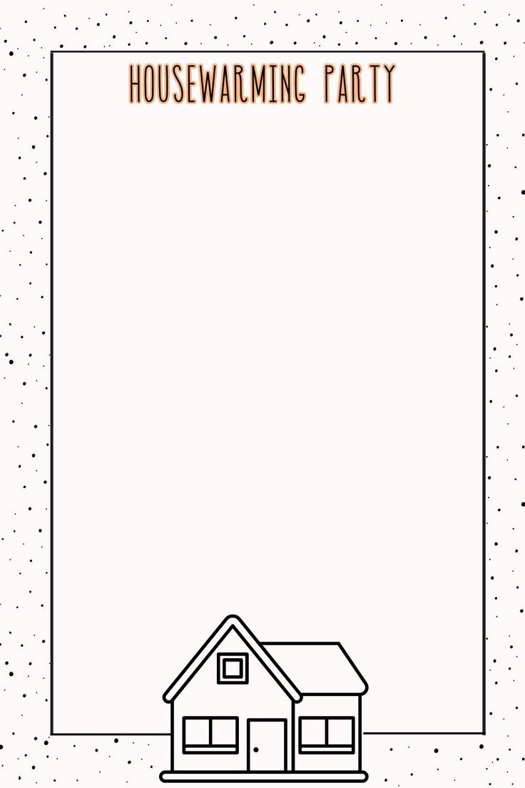 Blank Housewarming Party Invitation Templates Printable PDFs Also Included Printables Hub