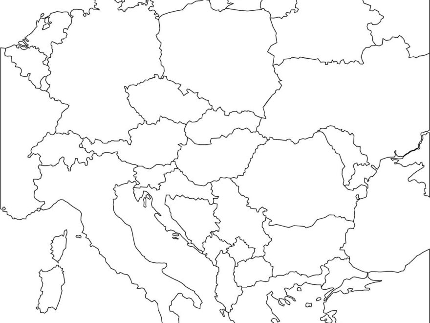 Blank Map Of Europe teacher Made Twinkl Worksheets Library