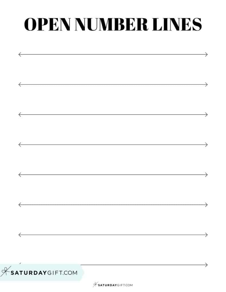 Blank Number Line 24 Cute Free Blank Number Lines Worksheets